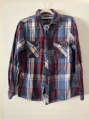 Brixton Plaid Flannel Button-Up Shirt